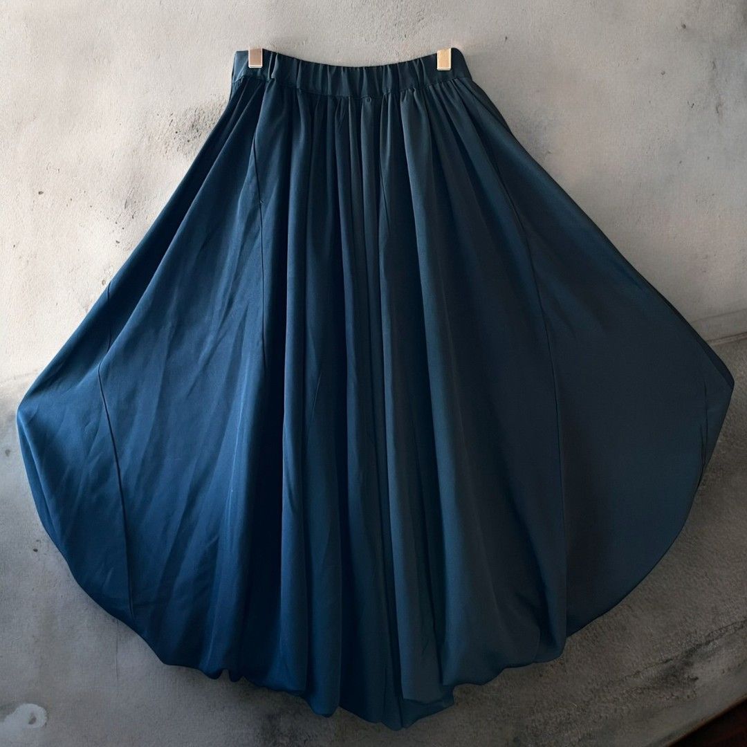 ロングスカート レディース リメイク 着物 黒留袖 黒 ブラック kimono balloon skirt バルーンスカート recollect有明ガーデン店