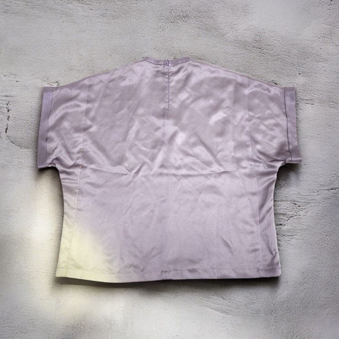 kimono blousse Ariake Garden Recollect store Kimono blouse shirt reconstruction remake remake pullover purple