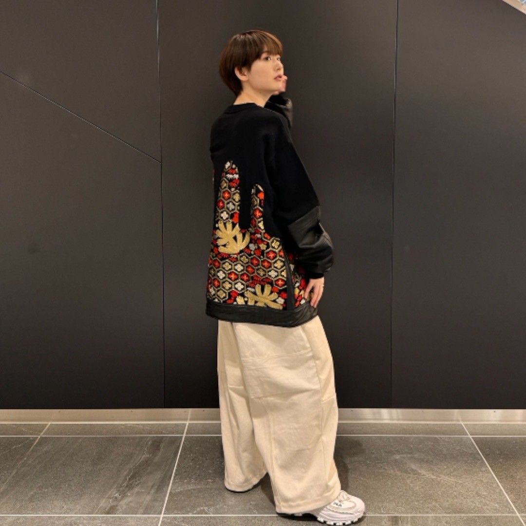 obi sweat 有明ガーデンrecollect店 スウェット トレーナー 着物 帯 再構築 リメイク remake kos0001