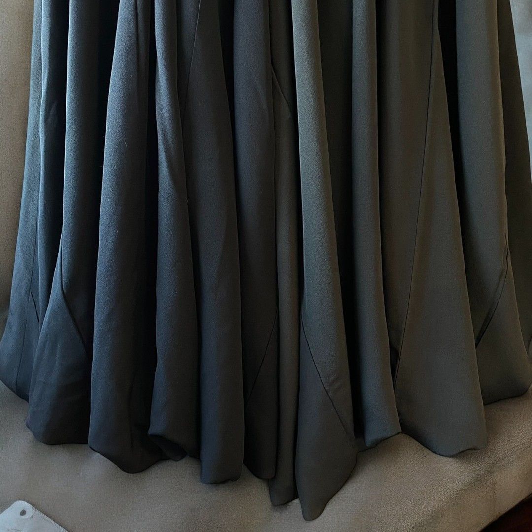 ロングスカート レディース リメイク 着物 黒留袖 黒 ブラック kimono balloon skirt バルーンスカート recollect有明ガーデン店