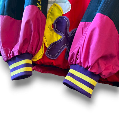 Reconstructed Anorak Hoodie One-of-a-Kind Upcycled Design Vintage Fabric × Color Block zivun