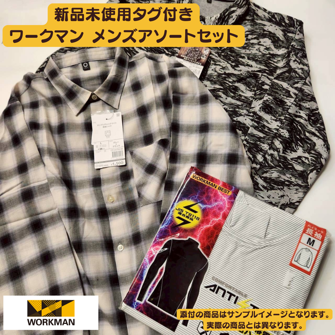 新品未使用タグ付き ワークマン メンズアソート10点セット サイズミックス トップス・ボトムス｜業販・卸向け【OLD FLIP】