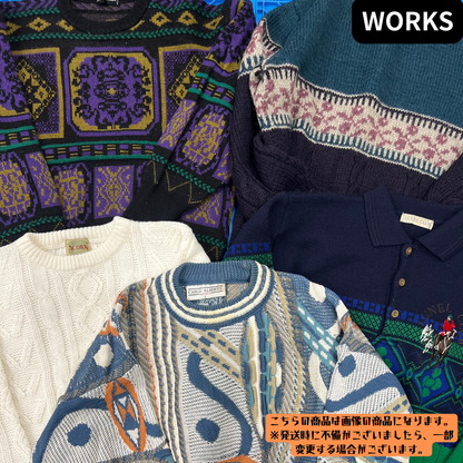 メンズAW 80s 90s ニット・ネルシャツ20枚セット｜ヴィンテージ セーター フランネルシャツ まとめ売り｜秋冬古着 業販向け