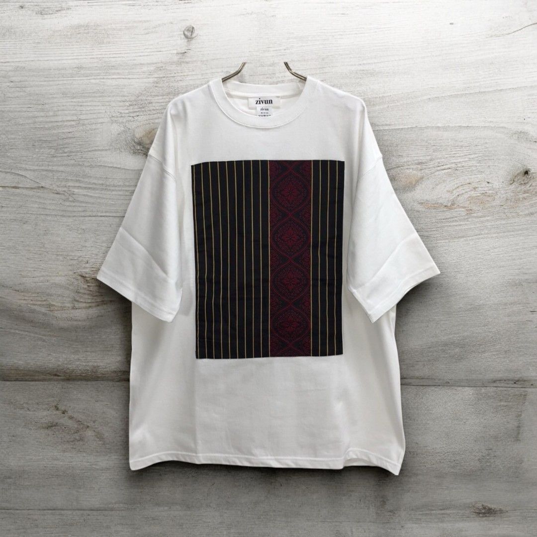 NOBE-3 T-shirt Ariake Garden Recollect store Kimono Obi T-shirt remake oversized NB0007