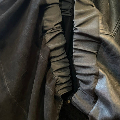 コート ユニセックス メンズ レディース リメイク 着物 帯 黒 ブラック 再構築kimono gown coat recollect有明ガーデン店
