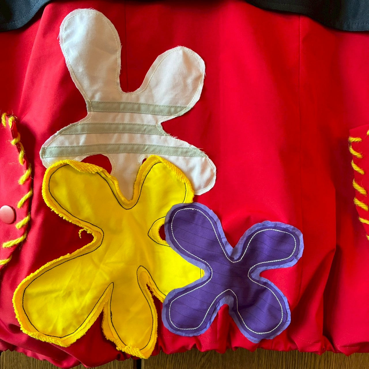 Reconstructed Anorak Hoodie One-of-a-Kind Upcycled Design Vintage Fabric × Color Block zivun