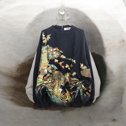 kimono tulle blousse 有明ガーデンrecollect店 着物 ブラウス シャツ チュール 再構築 リメイク remake ktb0008