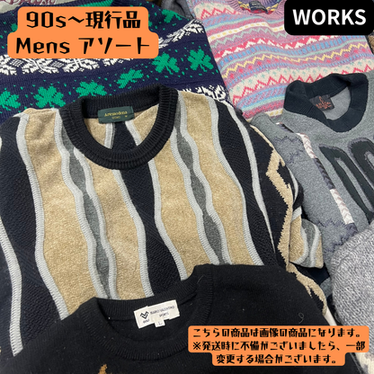 90s〜現行 AW メンズ スウェット・デザインニット アソート 31点まとめ売り｜業販向け