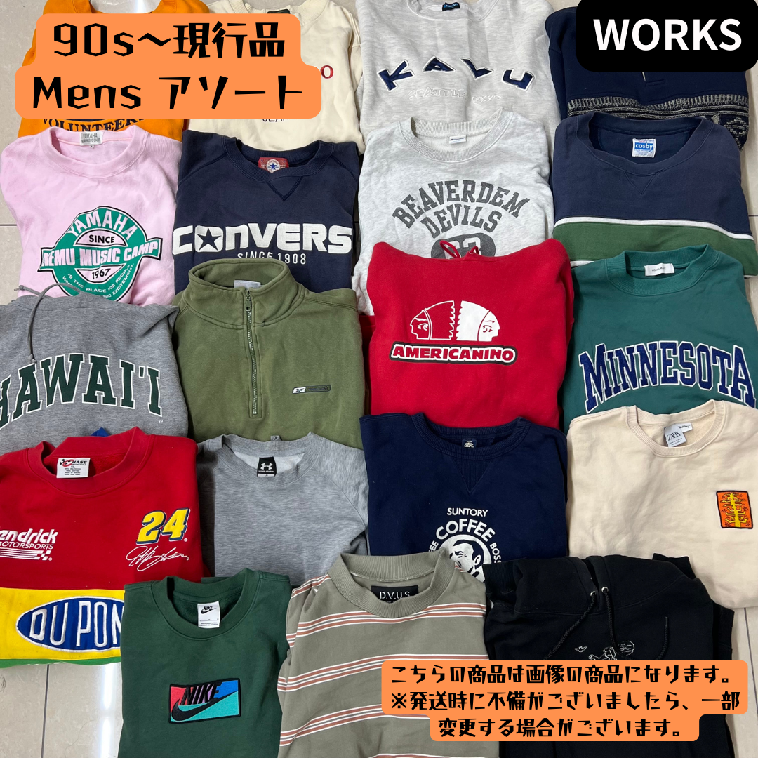 90s〜現行 AW メンズ スウェット・デザインニット アソート 31点まとめ売り｜業販向け