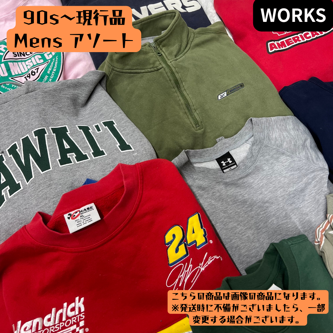 90s〜現行 AW メンズ スウェット・デザインニット アソート 31点まとめ売り｜業販向け