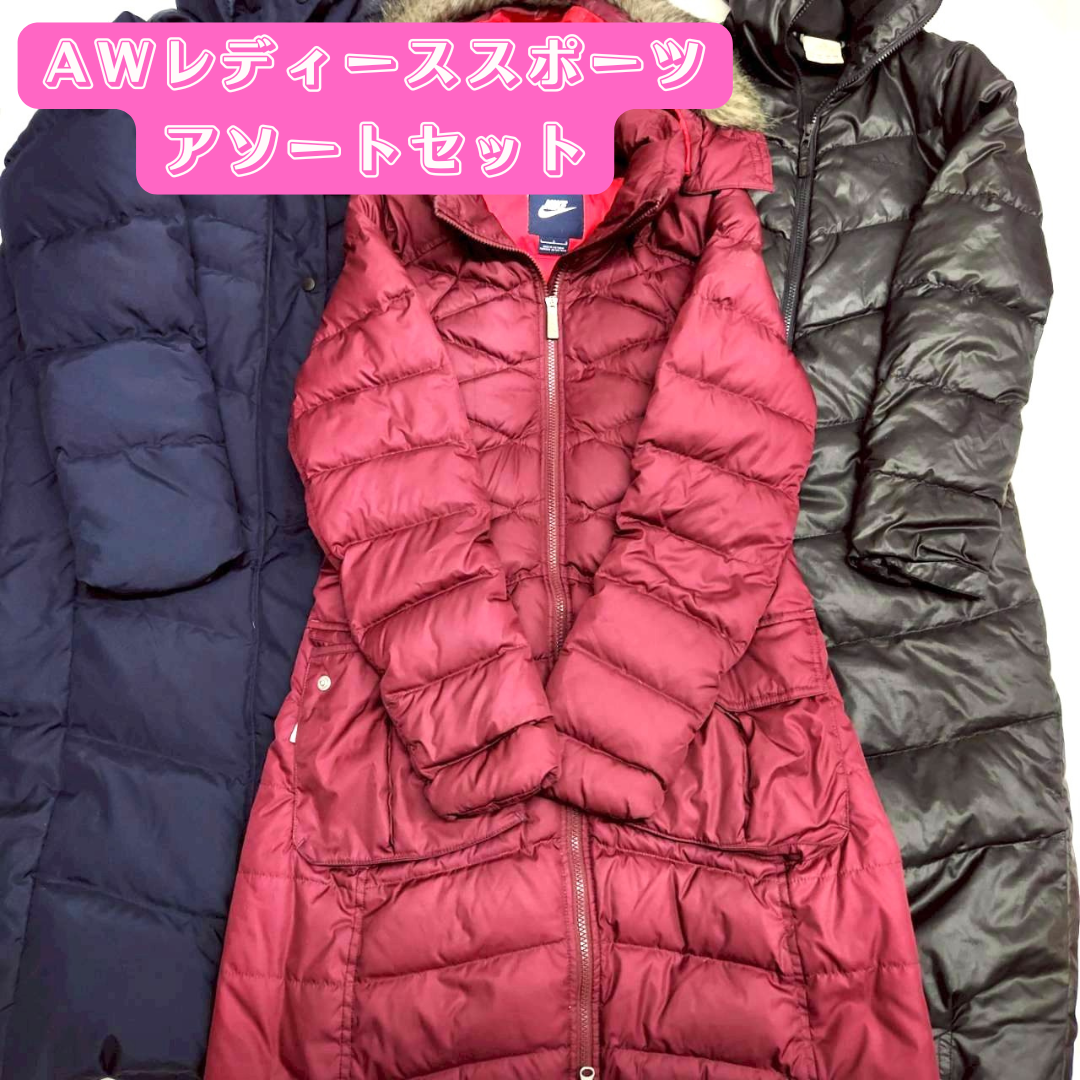 Women's Autumn/Winter Sports Assortment Set: Outerwear, Jacket, Innerwear, Pants, Mixed Style. A collection of Fall/Winter sports brands. [OLD FLIP]
