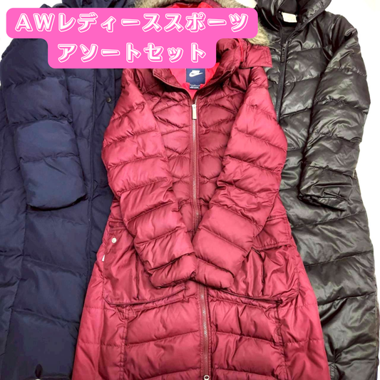 Women's Autumn/Winter Sports Assortment Set: Outerwear, Jacket, Innerwear, Pants, Mixed Style. A collection of Fall/Winter sports brands. [OLD FLIP]