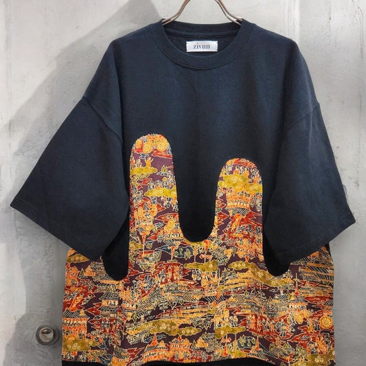 namiuchi kimono T-shirt 有明ガーデンrecollect店 着物 Tシャツ リメイク 再構築 remake オーバーサイズ knt0004