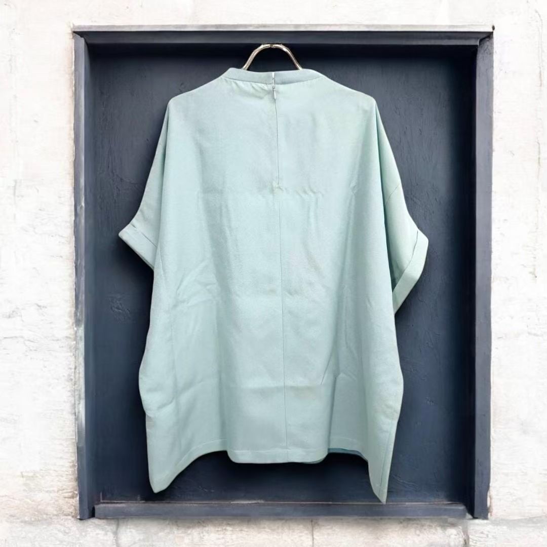 kimono blousse Ariake Garden Recollect store blouse shirt kimono tops pullover remake black kimono kb0013