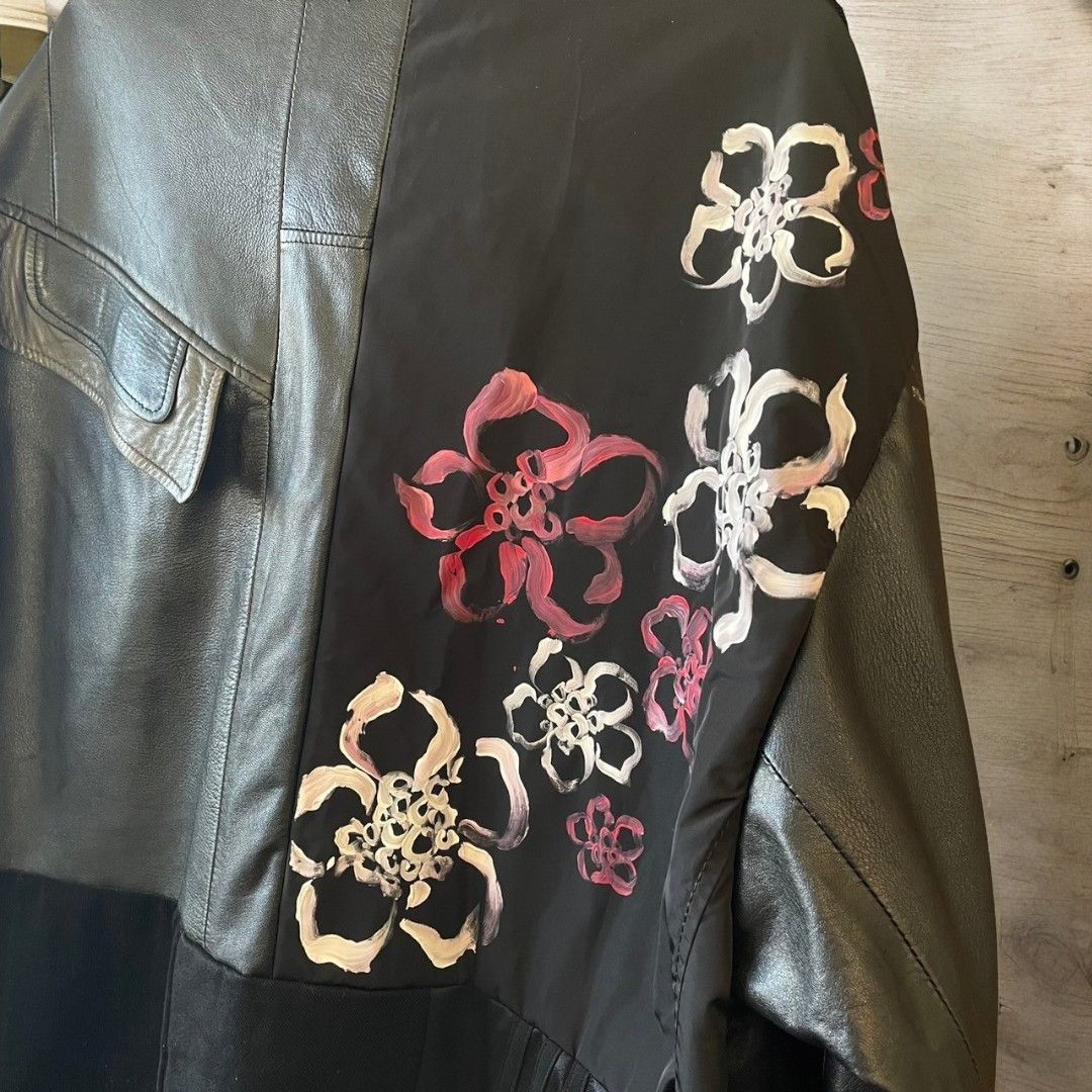 ジャケット メンズ レディース ユニセックス リメイク 再構築 rebuild jacket by Ao Miyasaka コラボ 黒 ブラック ペイント コーチジャケット recollect有明ガーデン店