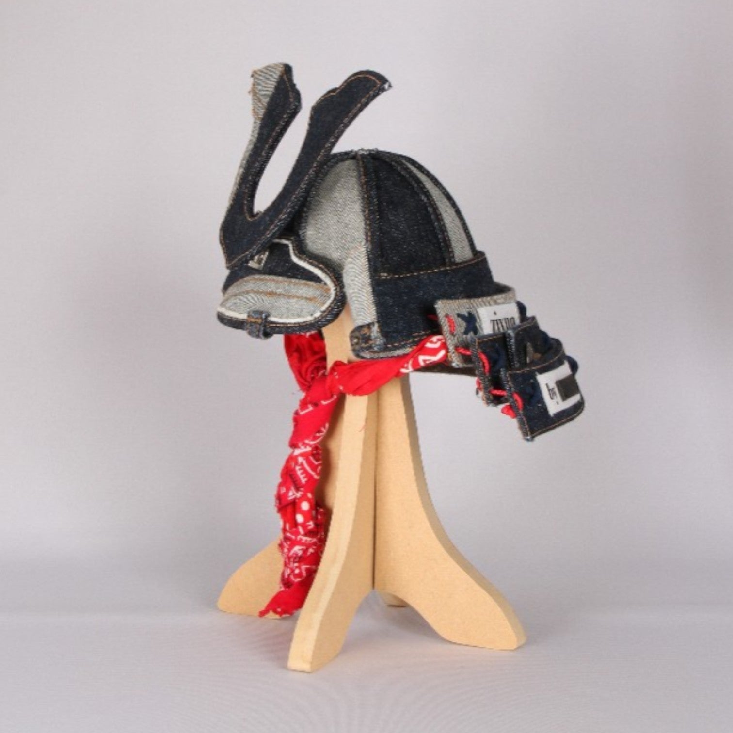 SOMELIKE × zivun Denim Kabuto Handmade Samurai Helmet Art – OLD FLIP
