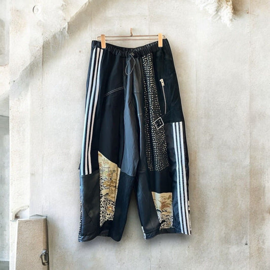 kimono rebuild pants 有明ガーデンrecollect店 着物 パンツ イージーパンツ 再構築 リメイク remake 黒留袖 kp0001