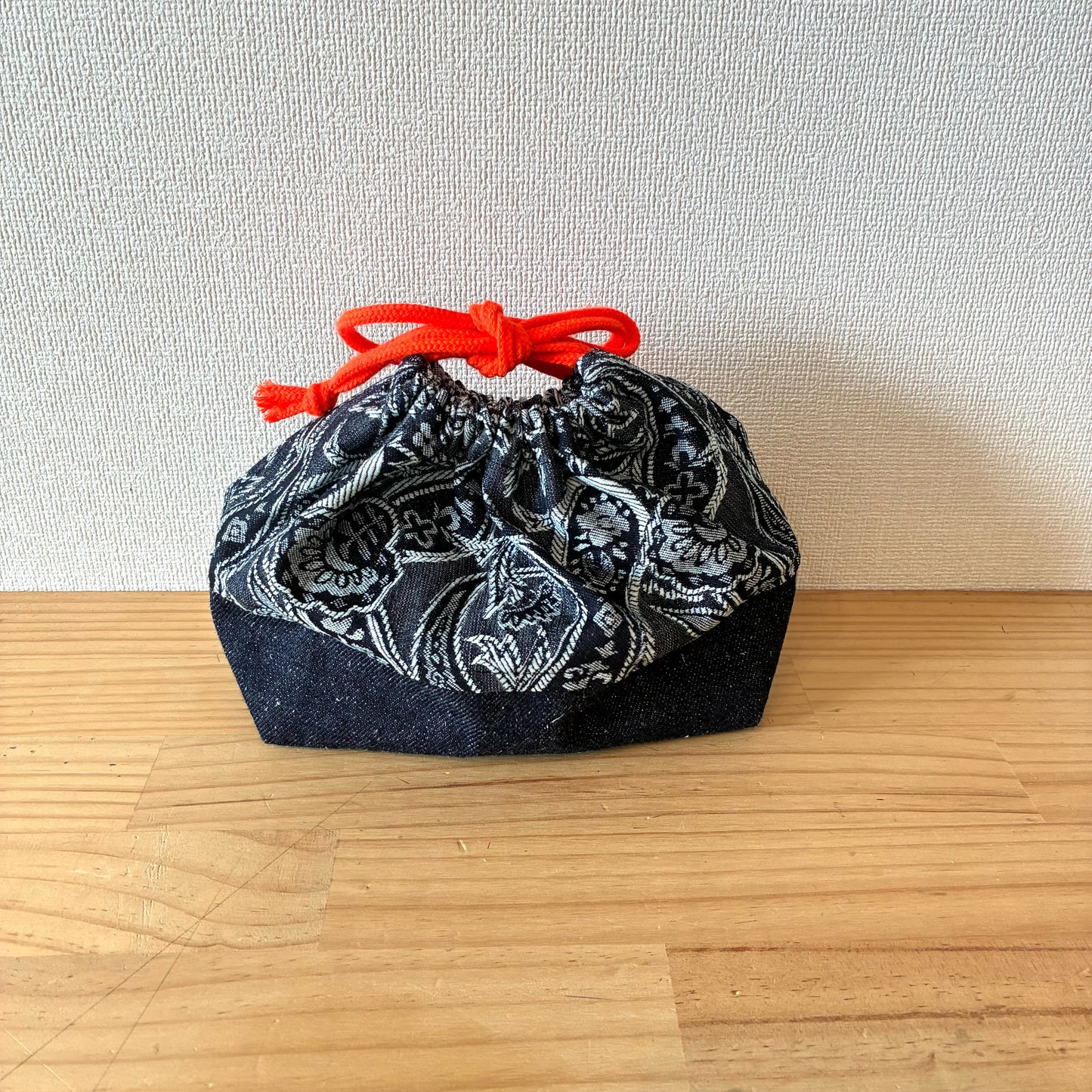 入学入園バッグ5点セット｜再構築古着リメイク ハンドメイド レッスンバッグ・シューズケース・お着替え袋・お弁当袋・コップ袋