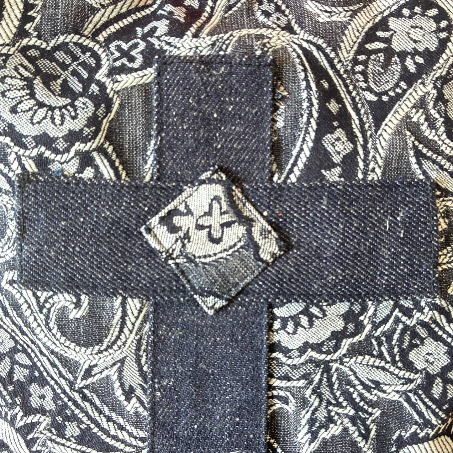 入学入園バッグ5点セット｜再構築古着リメイク ハンドメイド レッスンバッグ・シューズケース・お着替え袋・お弁当袋・コップ袋