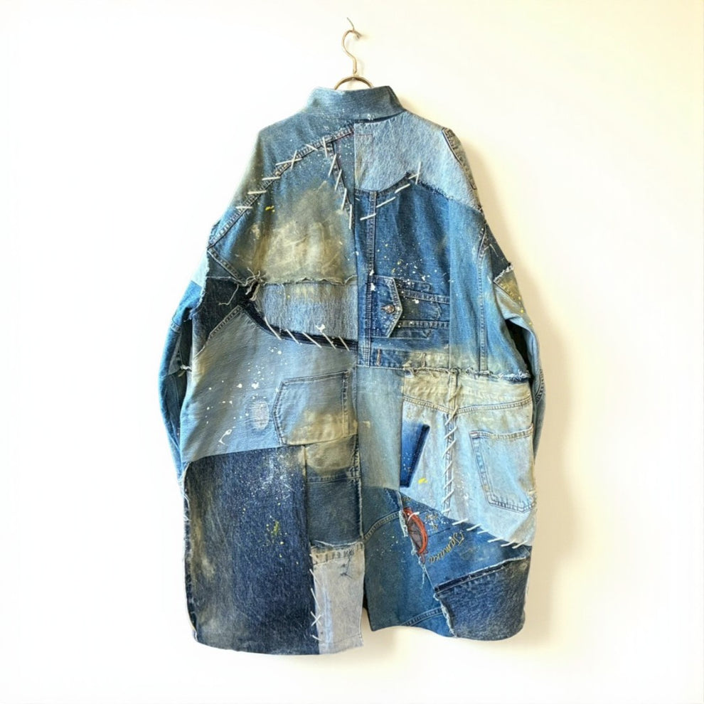 Remake Upcycled Denim Mods Coat | OLD FLIP