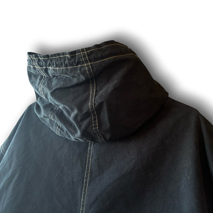 One-of-a-Kind Black Dyed Mods Coat with Artistic Embroidery | Japanese Reworked Vintage Jacket | zivun