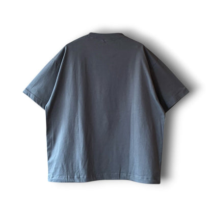 One-of-a-Kind Reconstructed Flower Print T-Shirt with Drawcord | Imperfect Patchwork Art Tee | zivun