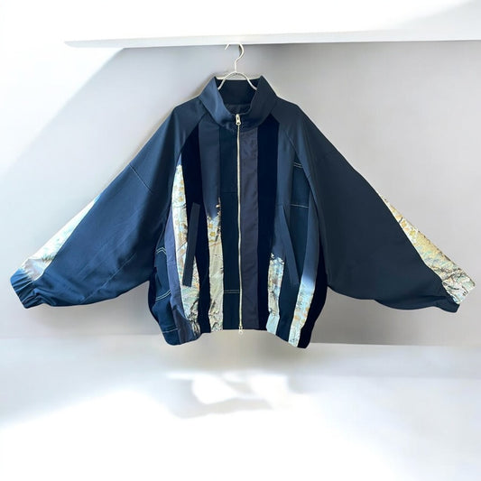 kimono track jacket 再構築 remake リメイク 黒留袖 recollect有明ガーデン店
