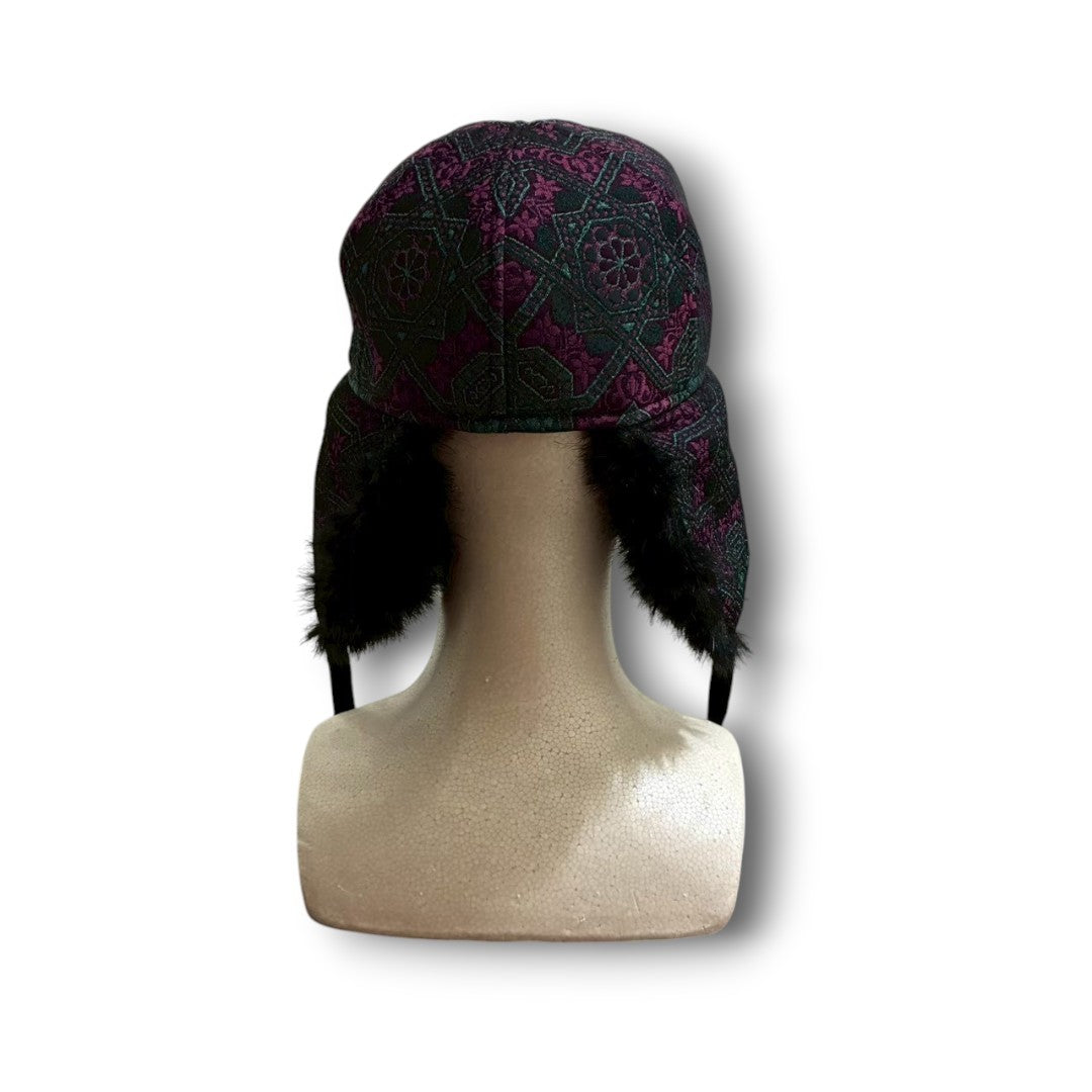 zivun by roi Reconstructed Kimono Flight Cap | One-of-a-Kind | OLD FLIP