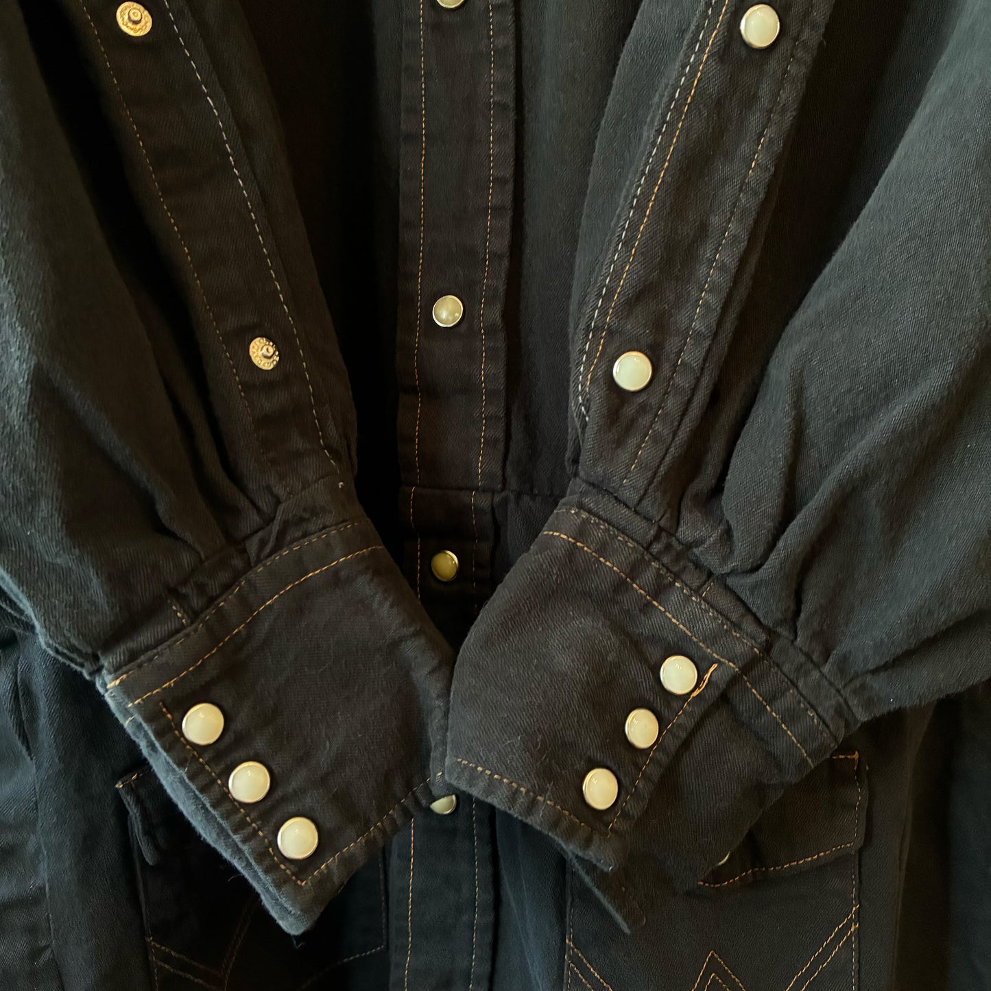 One-of-a-Kind Black Dyed Denim Shirt Dress | Japanese Reworked Denim Dress | zivun