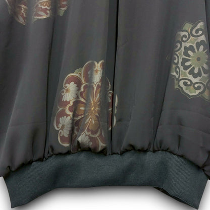 kimono sheer phoenix MA-1 bomber jacket
