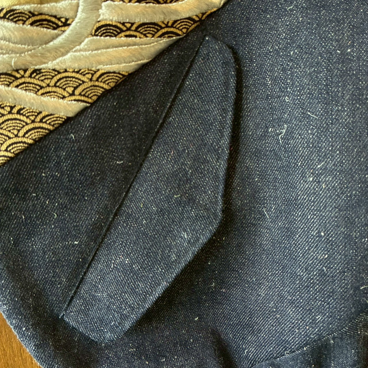 zivun by Nao Reconstructed Kurotomesode MA-1 Jacket | Gold Embroidery | Unisex | One-of-a-Kind | OLD FLIP