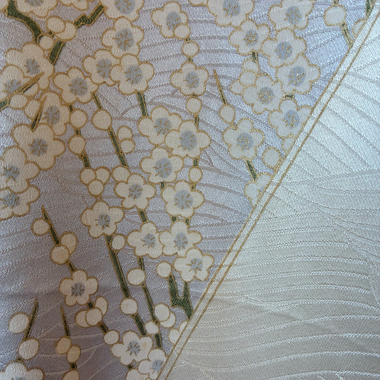 One-of-a-Kind Reconstructed Furisode Kimono MA-1 Jacket | Silver Floral Patchwork Bomber | zivun