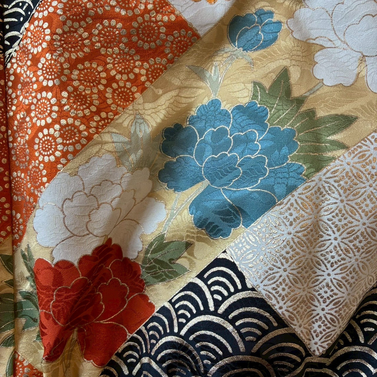Furisode Reconstructed MA-1 Jacket One-of-a-kind Unisex