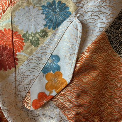 Furisode Reconstructed MA-1 Jacket One-of-a-kind Unisex