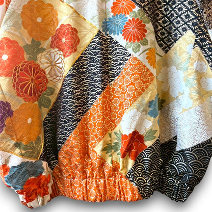 Furisode Reconstructed MA-1 Jacket One-of-a-kind Unisex