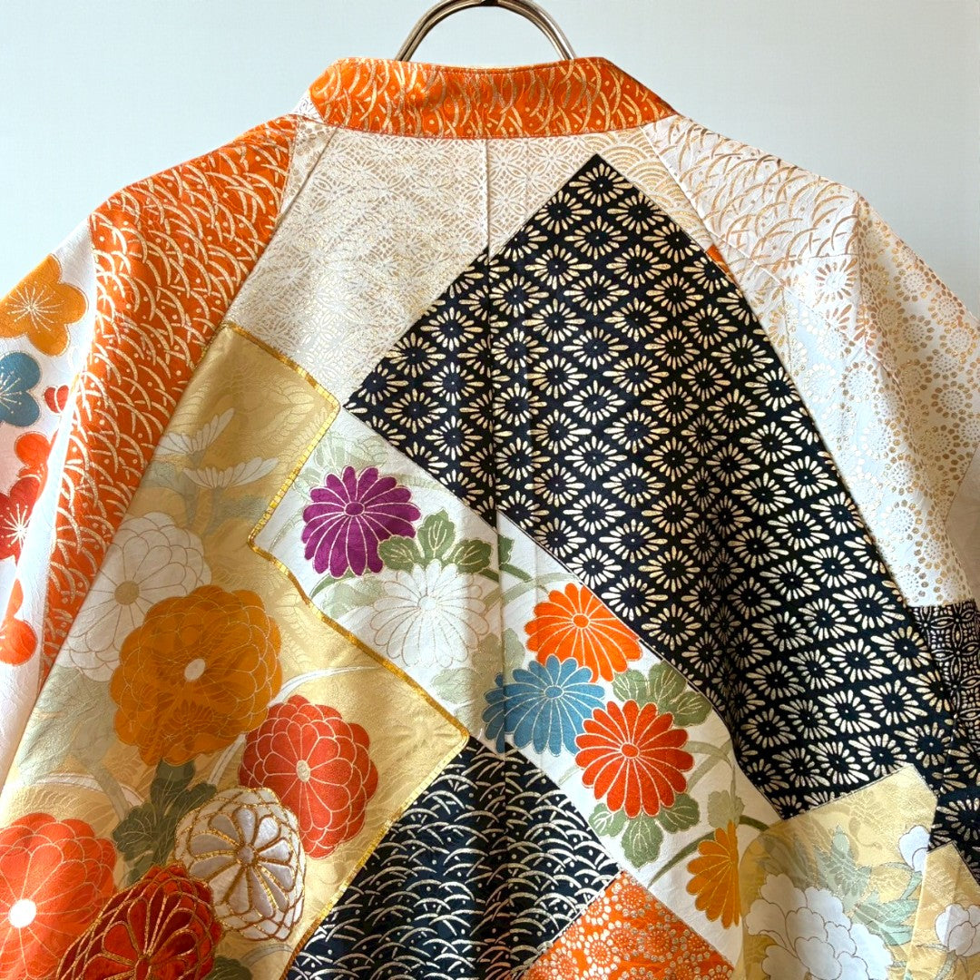 Furisode Reconstructed MA-1 Jacket One-of-a-kind Unisex