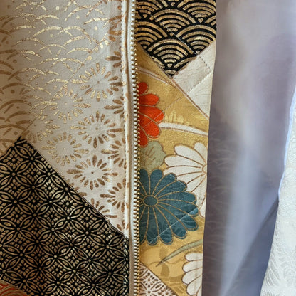 Furisode Reconstructed MA-1 Jacket One-of-a-kind Unisex
