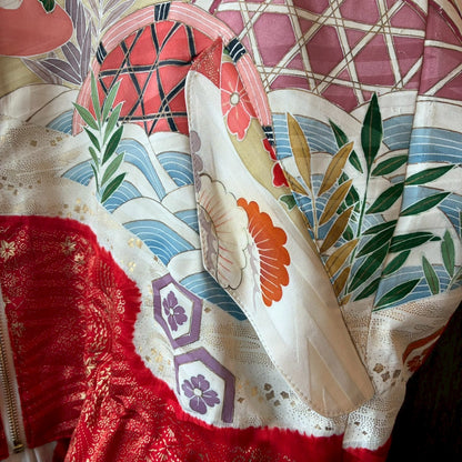 Furisode Reconstructed MA-1 Jacket One-of-a-kind Unisex zivun