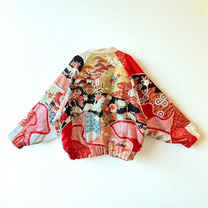 Furisode Reconstructed MA-1 Jacket One-of-a-kind Unisex zivun