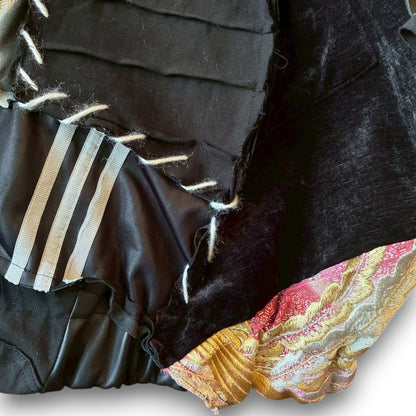 Kurotomesode × Vintage Reconstructed MA-1 Jacket Unisex One-of-a-kind zivun