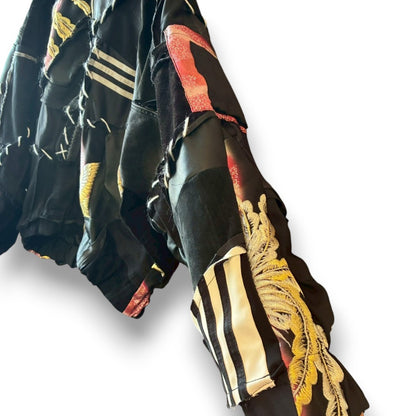 Kurotomesode × Vintage Reconstructed MA-1 Jacket Unisex One-of-a-kind zivun