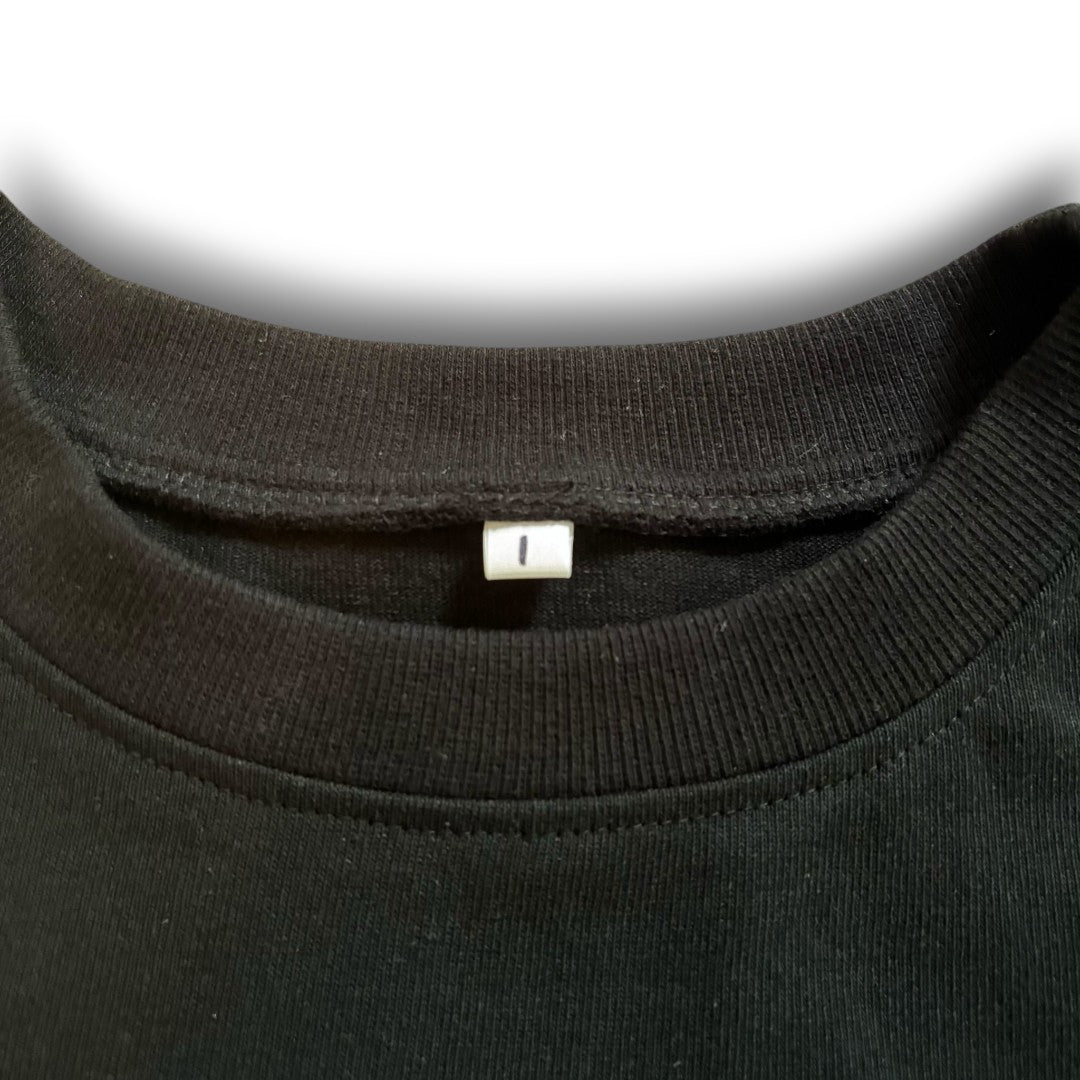 zivun Reconstructed Flower Patchwork T-Shirt | One-of-a-Kind Black Size 0 | OLD FLIP
