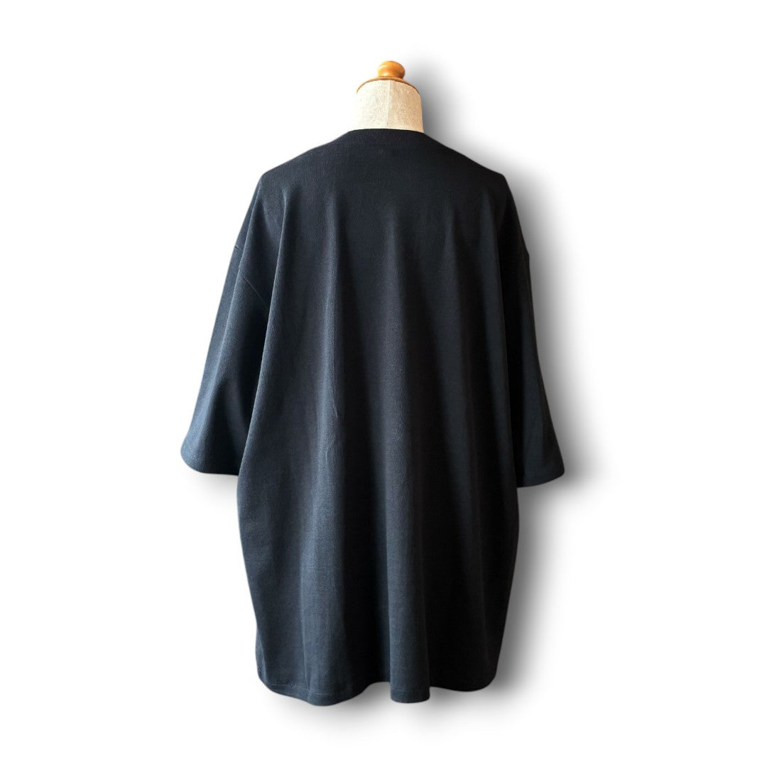 zivun Reconstructed Flower Patchwork T-Shirt | One-of-a-Kind Black Size 0 | OLD FLIP