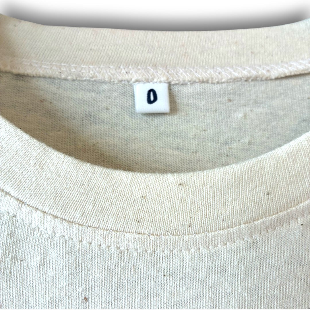 zivun Reconstructed Flower Patchwork T-Shirt | One-of-a-Kind Off White Size 0 | OLD FLIP