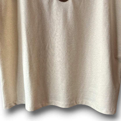 zivun Reconstructed Flower Patchwork T-Shirt | One-of-a-Kind Off White Size 0 | OLD FLIP