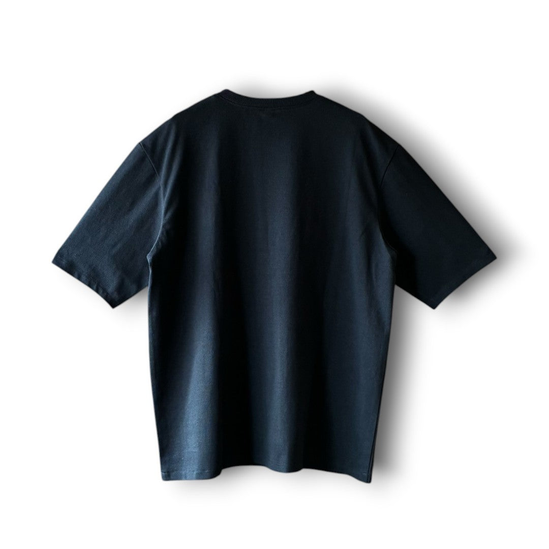 zivun Rebuild Kimono Flower T-Shirt | One-of-a-Kind Japanese Patchwork Tee Black | OLD FLIP
