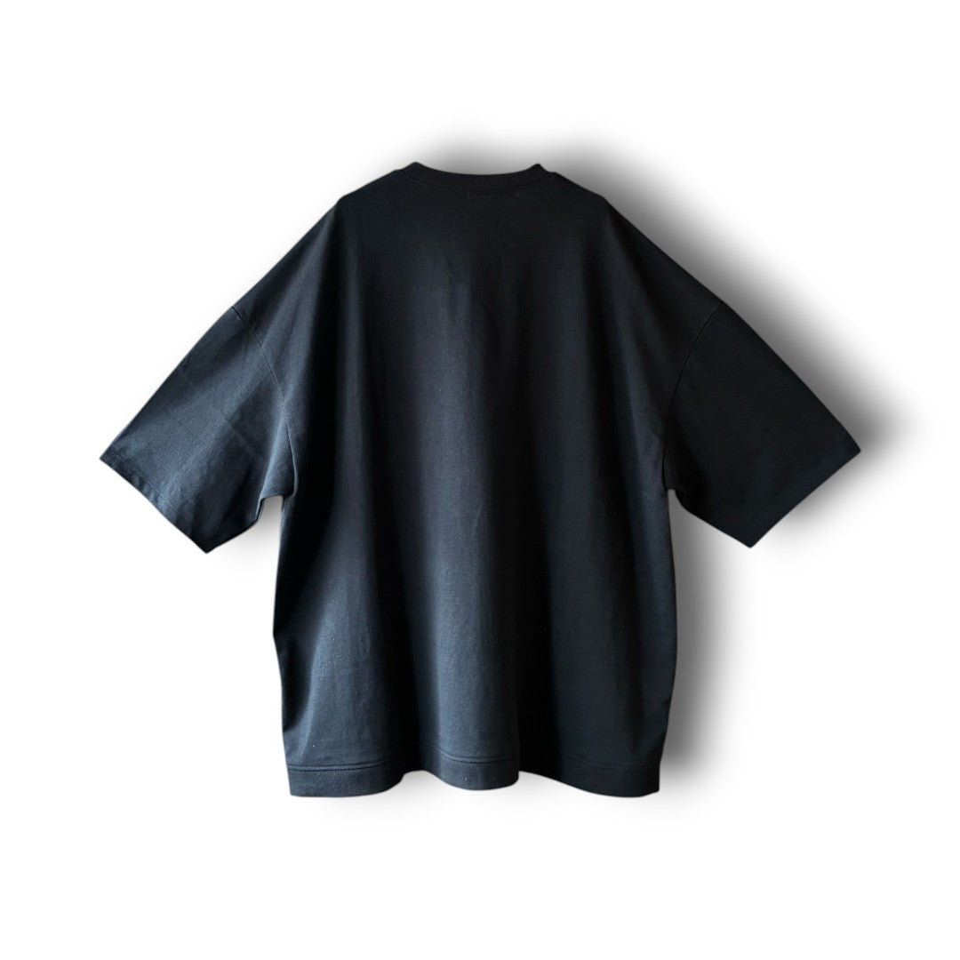 zivun Rebuild Flower Oversize T-Shirt Kurotomesode | One-of-a-Kind Japanese Remake Black Tee | OLD FLIP