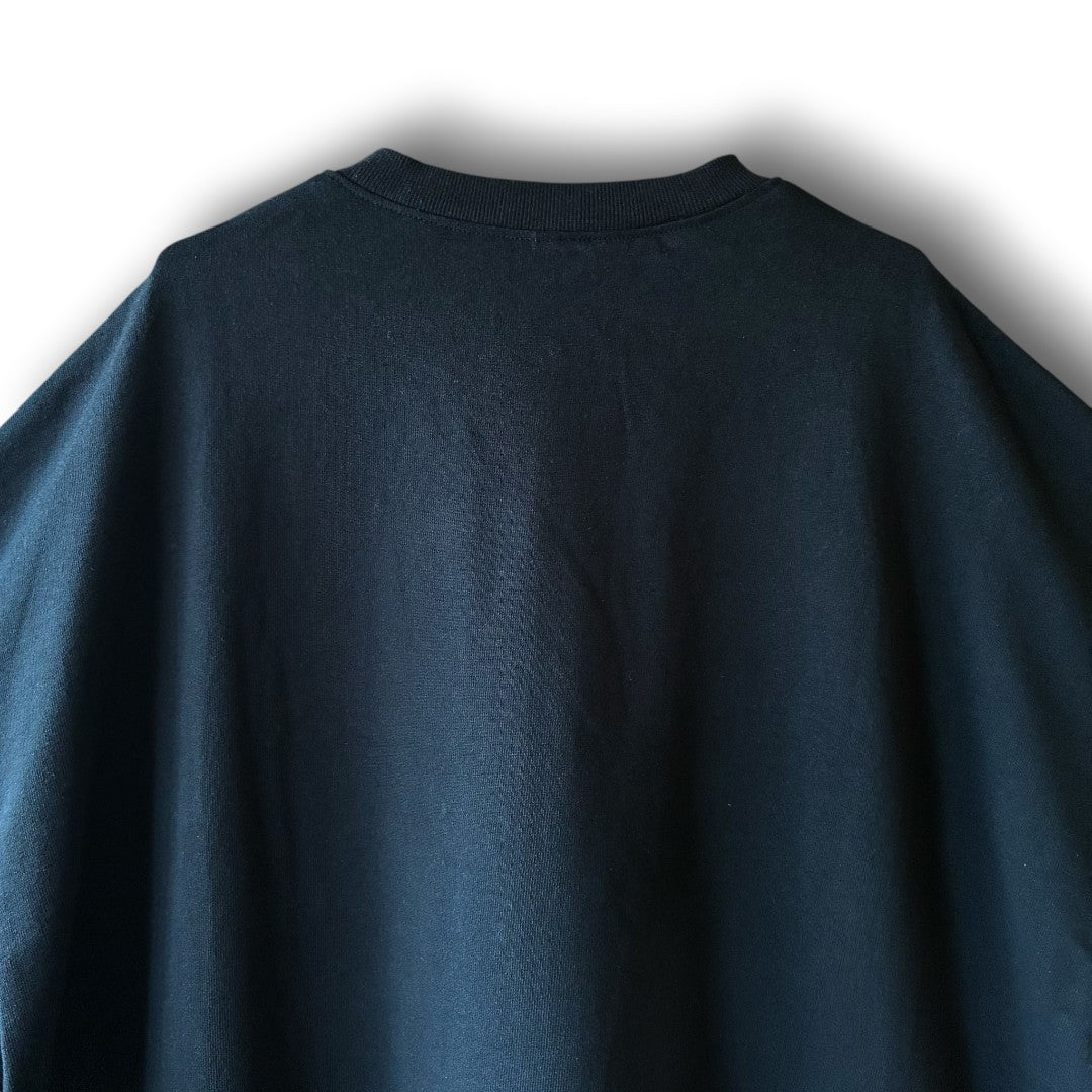 zivun Rebuild Flower Oversize T-Shirt Kurotomesode | One-of-a-Kind Japanese Remake Black Tee | OLD FLIP