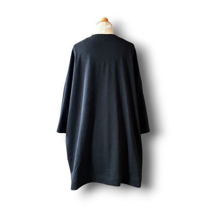 zivun Rebuild Flower Oversize T-Shirt Kurotomesode | One-of-a-Kind Japanese Remake Black Tee | OLD FLIP