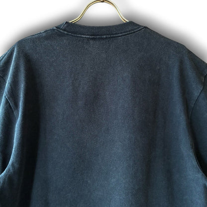 zivun Reconstructed Flower Patchwork Fade T-Shirt | One-of-a-Kind Black Tee | OLD FLIP